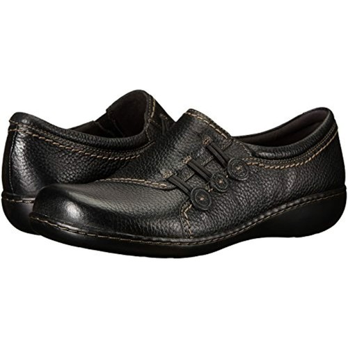 Clarks Ashland Effie Womens Black Leather 8 W - Imagen 7 de 7