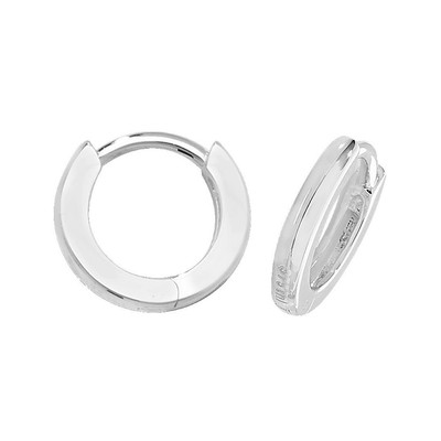 9ct or Blanc à Charnières Boucles D'Oreilles