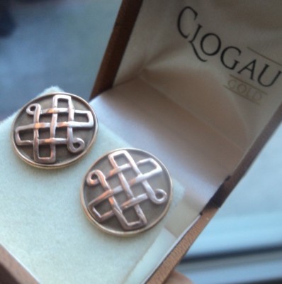 Walisische Clogau Gold Ohrringe 9ct Keltisch Damen Guinevere & Kiste Ohrstecker