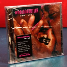 Wild Child Butler Sho Nuff CD Harmonica Blues Hype Sticker APO 2001 Sealed