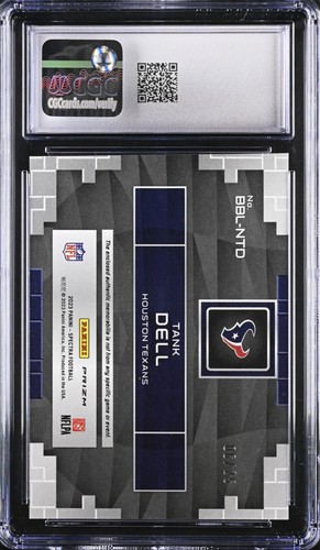 Tank Dell, 2023 Panini Spectra - Building Blocks Meta Prizm #6/25 - Picture 2 of 2