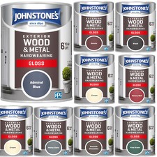 Johnstone's Exterior Hardwearing Gloss Paint Wood Metal Oil Based Paint  750ml