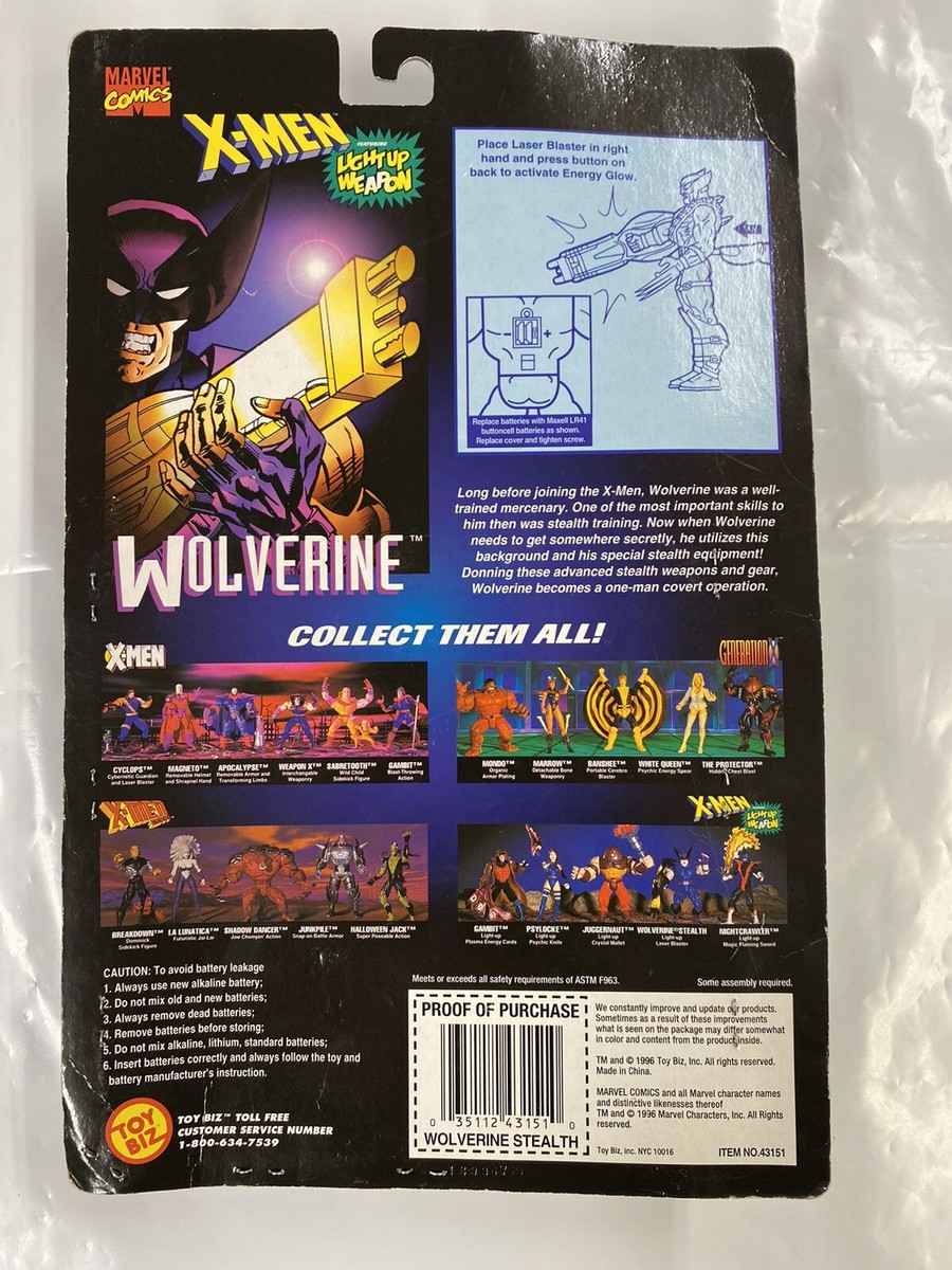 Marvel Comics X-men Classics Wolverine 43151 Light up Weapon for