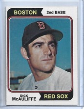 Dick McAuliffe-Boston Red Sox-1974 Topps Baseball Card #495