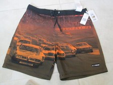 NEW HURLEY NASCAR FinishLine Boardshorts MENS Sz 36 Brown Orange 18" Length