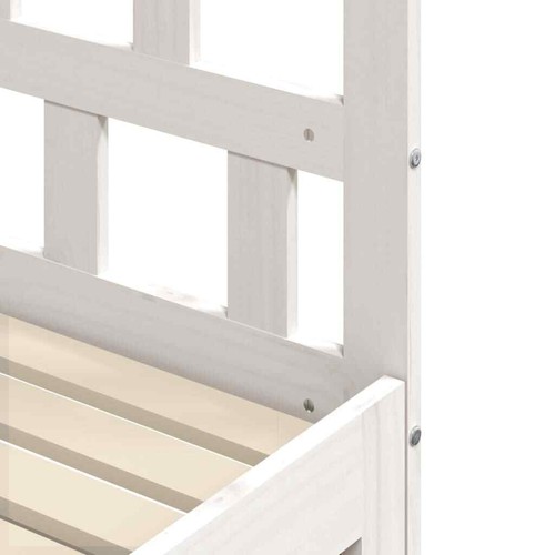 NNEVL Daybed with Trundle White 90x190 cm Solid Wood Pine - Picture 9 of 10