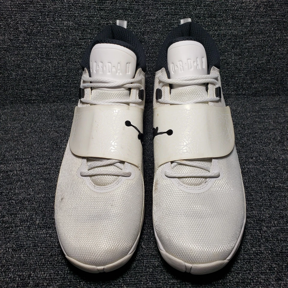 Nike Jordan Super.Fly 5 PO Mens 14 Playoffs White Black Shoes 881571-110 - Image 3 of 4