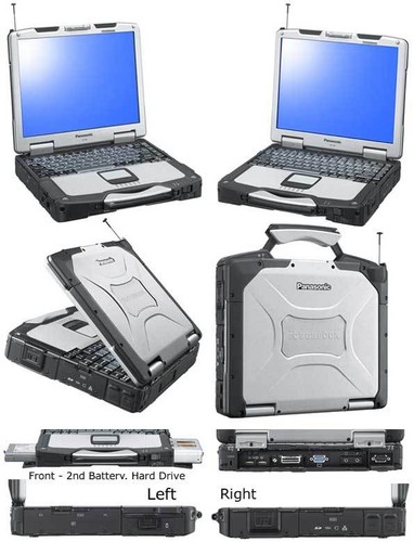 PANASONIC TOUGHBOOK CF-30LAPTOP RUGGED 3G Built 4GB RAM 256GB SSD HardDrive - Picture 5 of 7