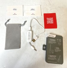 Twelve South AirFly Wireless Bluetooth Transmitter with Gray Pouch, White