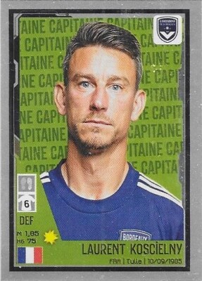 Lot 4 Stickers Panini Foot 2022 - Yacine ADLI Girondins Bordeaux - Rookie