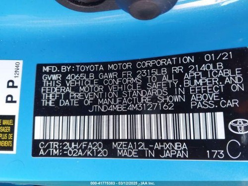 Used Ignition Switch fits: 2021 Toyota Corolla Hatchback keyless ignition Smart - Picture 9 of 24
