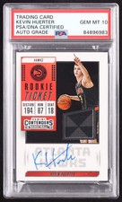 Kevin Huerter Signed 2018-19 Panini Contenders Rookie Ticket Swatches #20 RC (PS