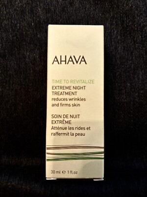Ahava TIME TO REVITALIZE Extreme Night Treatment. 1 oz/30 ml.