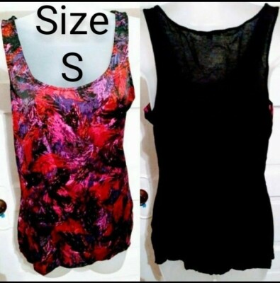  Express Multi-Color Silky Design Blouse Top Size Small