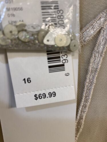 NWT Women's Prelude Gorgeous Cocktail Dress Sz 16 Rayon / underskirt India - Picture 2 of 8