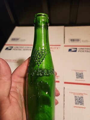 Rare Antique Green Welch - Aid Grape Drink Bottle Welch's 6oz Soda