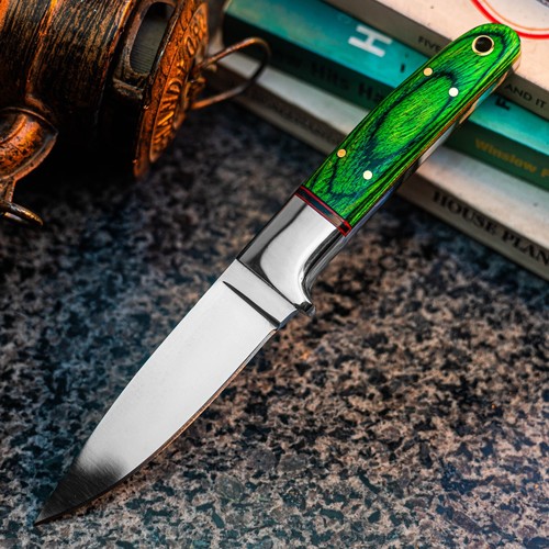 7.7" WILD BLADES CUSTOM HANDMADE HUNTING KNIFE COMBAT FIXED BLADE MILITARY - Picture 2 of 12