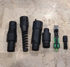 5 Packs SC/APC Optic Fiber Fast Connector Kit...