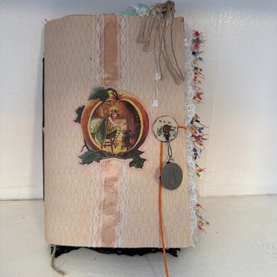 Handmade Junk Journal 25+ Pages Paper Ephemera Hot Air Balloon Theme Unique