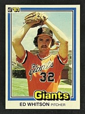 1981 Donruss #74 Ed Whitson San Francisco Giants #74