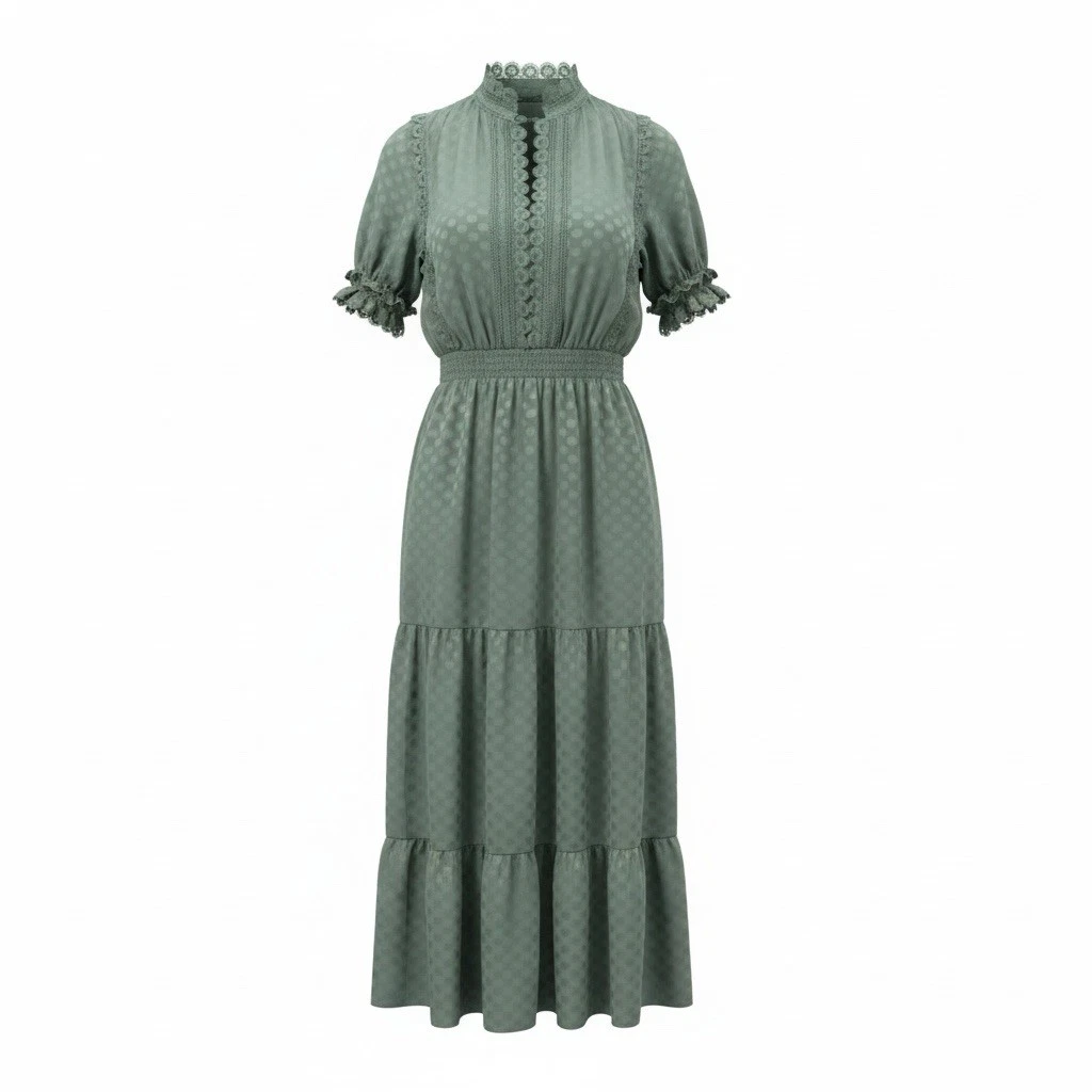 chinese dress ladies Max Studio Women's Plus Size Crepe Smocked Short Sleeve Tiered Maxi Dress,  Sea Paisley Bouquet Vintage Chintz, 2X at Amazon Women's Clothing store