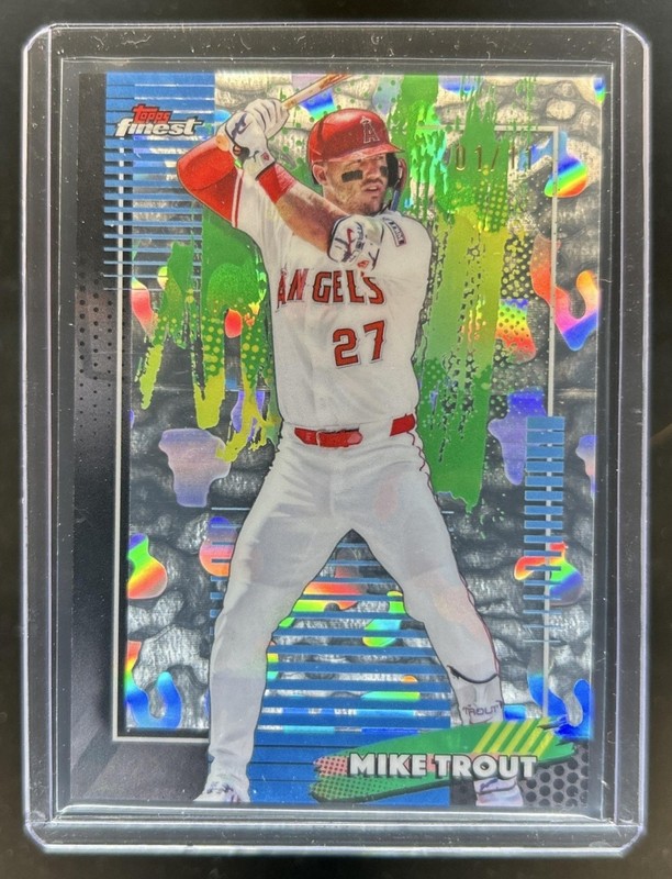 2026 Topps Finest Mike Trout FDI Molten Mercury Refractor #/11 Angels