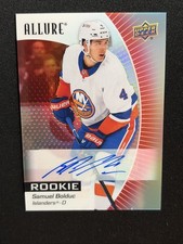 23-24 UD Allure Hockey Rookie Red Rainbow Auto 129 Samuel Bolduc