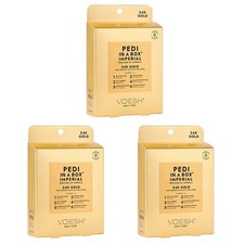 Voesh Pedi In A Box 6 Step Pedicure 24k Gold - Pack of 3