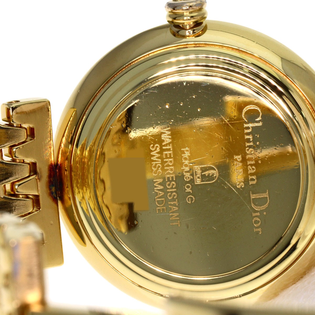 Dior Watches D68-150 gold goldDial Plated Gold Quartz Analog display Women Vintage Christian Dior Octagon Gold Plated Ladies Watch With  main image 3