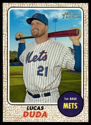 Lucas Duda 2017 Topps Heritage #46 New York Mets 25134 Baseball Card