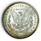 1896 P $1 Morgan Silver Dollar Choice BU UNC Uncirculated Nice Rainbow Toning!!