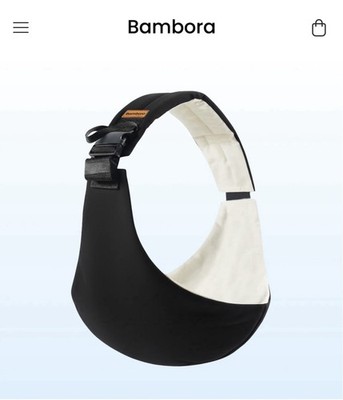 Bambora Baby Sling Carrier Black NWOT Ergonomic Adjustable Infant Toddler Wrap