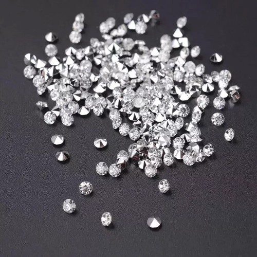 Certified 1 mm Round Cut CVD Diamond J Color IF Clarity 5 Pcs Diamond Lot - Picture 2 of 8