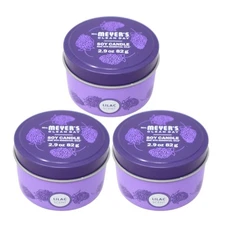 3-Pack Mrs. Meyer's Clean Day Soy Candle, Lilac Scented, 2.9 oz
