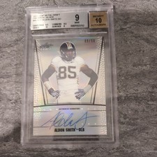 Aldon Smith Raiders 2011 Leaf Metal Draft Prismatic silver Rookie /50 BGS 9 auto