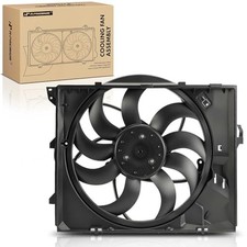 Engine Radiator Cooling Fan Assembly with Shroud Motor Compatible with