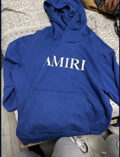 Blue Size Large Mens Amiri Hoodie Brand New