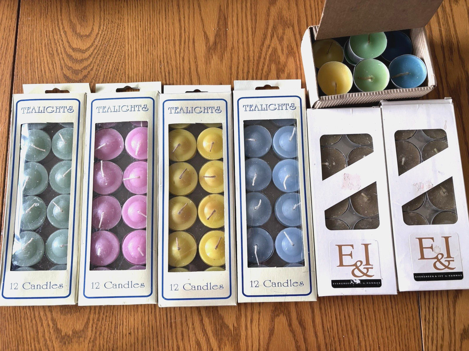 Lights Wax Candles, New In Boxes, E&i