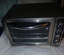 KitchenAid KCO223CU 12" Silver Convection Bake Countertop Oven with Handle 1440W