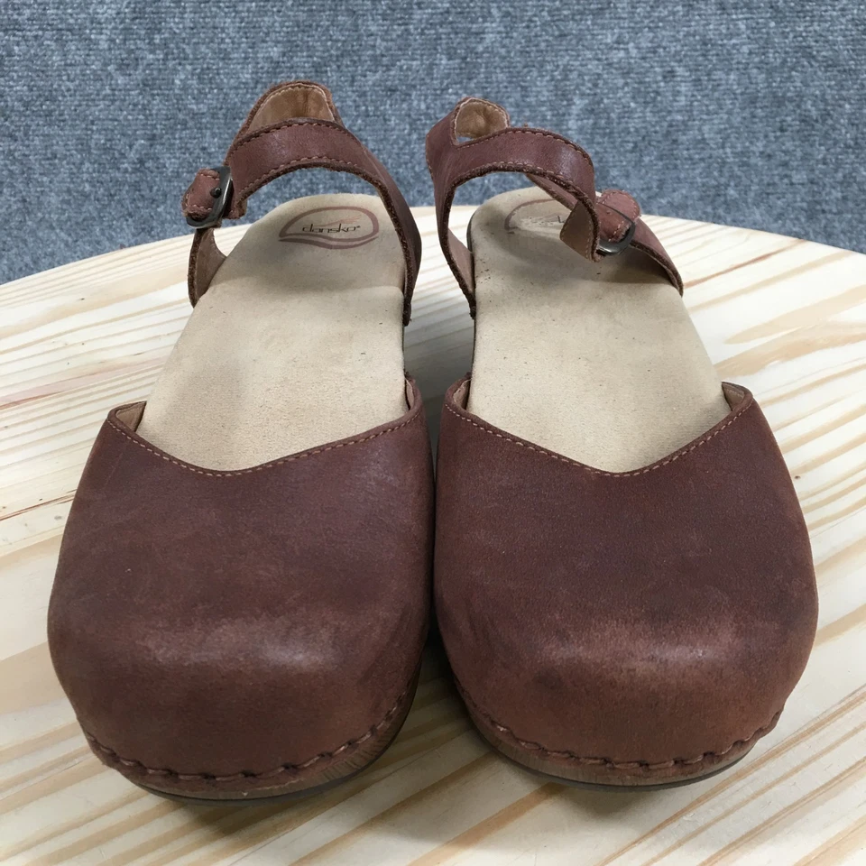 Zapatos Dansko Mujer 41 Sam Zuecos Cuero Marrón Informales Tacones Bloque 9840067000 Foto 4 de 4