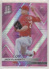 2018 Panini Chronicles Spectra Neon Pink Prizm 3/75 Jack Flaherty #69 0c6