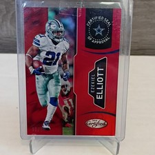 Panini Certified Ezekiel Elliott Seal of Approval #5 Mirror Red /99 Cowboys