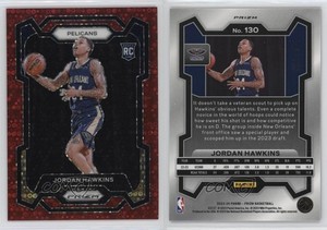 2023-24 Panini Prizm Fast Break Red Prizm /100 Jordan Hawkins #130 Rookie RC