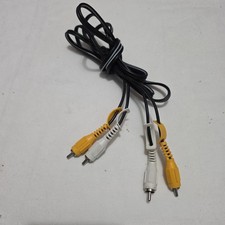 6FT RCA AUDIO VIDEO CABLE YELLOW WHITE CORD FOR DVD VCR TV