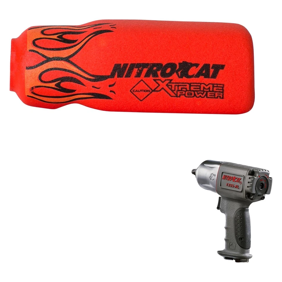 NitroCat 3/8" Drive 700 Air Impact Wrench ft lb Xtreme Torque Twin Hammer Type - Image 2 of 2