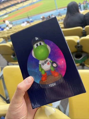 LA DODGERS x SUPER MARIO GALAXY YOSHINOBU YAMAMOTO 'YOSHI' EXCLUSIVE BOBBLEHEAD