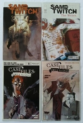 Sam and Twitch #1 (1999) The Writer #1 Case Files #1 & 2 (1st Solo & Issues Set)