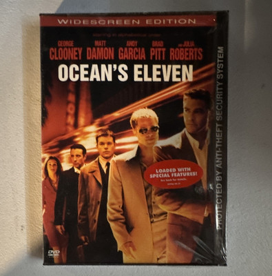 Ocean's Eleven Widescreen Edition DVD Clooney Pitt Soderbergh PG-13 Warner