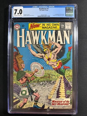 Hawkman #1 CGC 7.0 DC Comics 1964 Vintage Silver Age OW-White 1st Print *S10