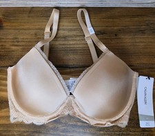 Calvin Klein 32DD Women's DEMI Lift Underwire Bra Multiway Nude NEW NWT